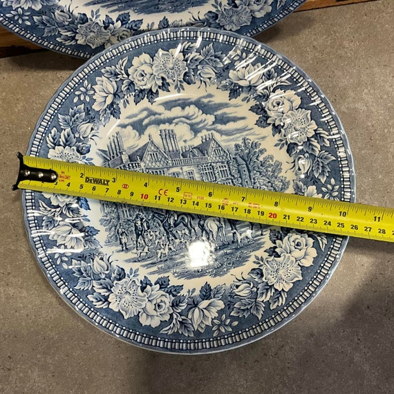 H. Aynsley & Co England's Heritage Blue Dinner Plate Made in