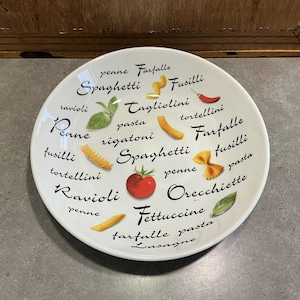 Toscana Pasta Bowl, Spaghetti Bowl, Italia, Made in Italy, Microwave and Dishwasher Safe