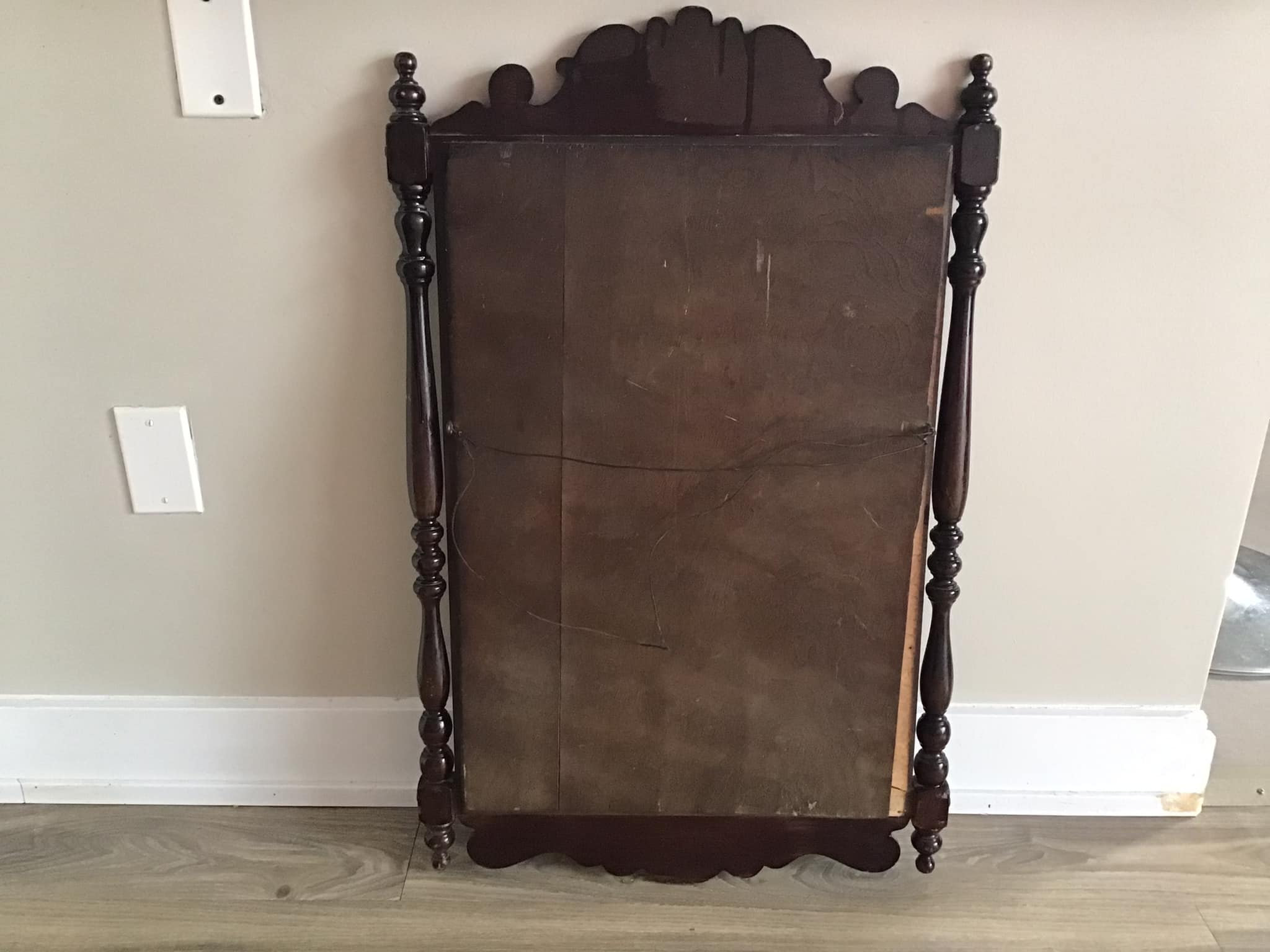 アンティーク木彫り壁掛けミラー - Etsy 日本