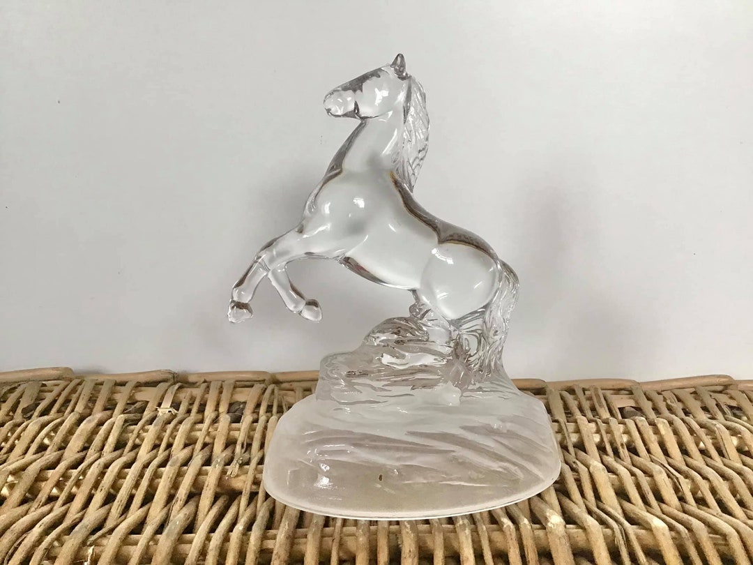 Vintage Crystal Horse Figurine Made in France Collectible Etsy 日本