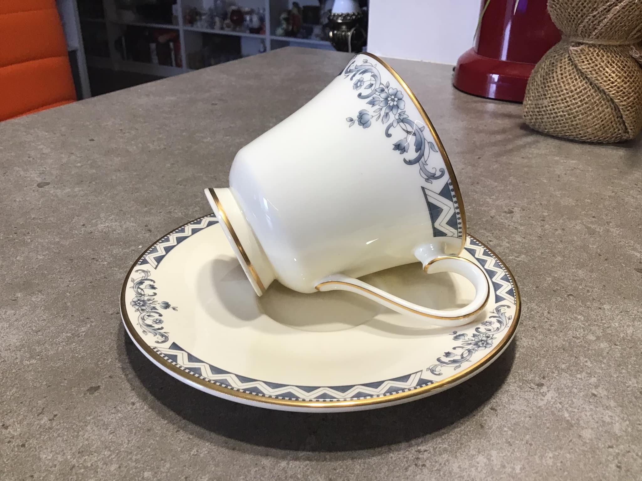 Royal Doulton JOSEPHINE Tea Cup & Saucer Gold Trim Fine Bone Etsy