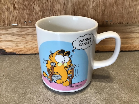 Vintage 1978 Garfield - Wanna Dance - Mug. - Etsy Canada