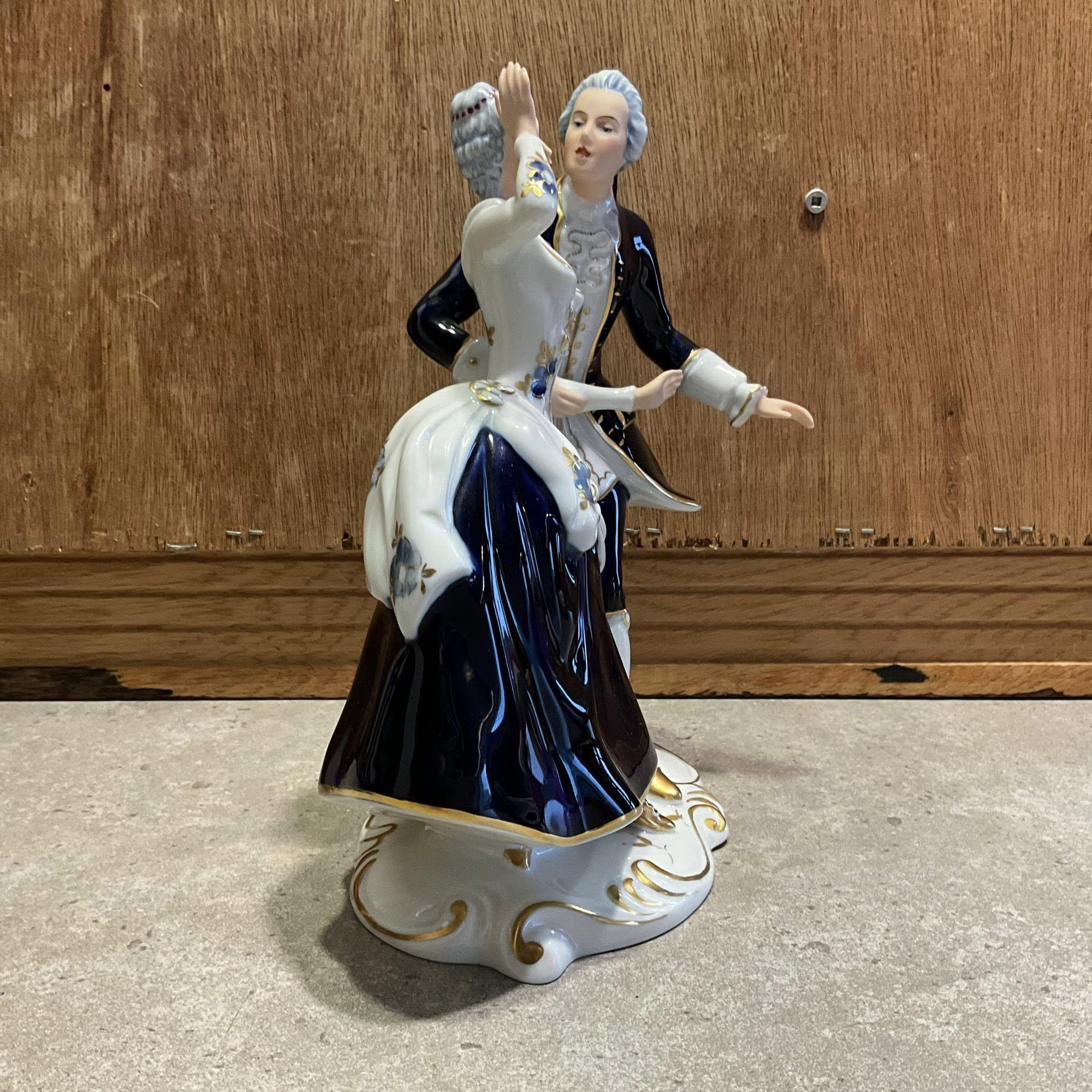 Royal Dux, Bohemia Porcelain, Courting Couple Figurine, Colonial