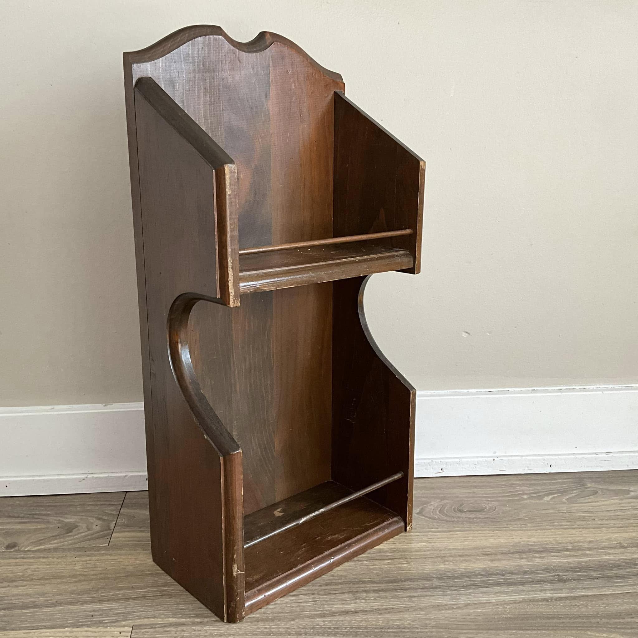 ヴィンテージ　壁掛け棚　木製 ZXDTVFGN ヴィンテージ ラウンド 壁掛け式 無垢材フレーム 7cm 棚 HD