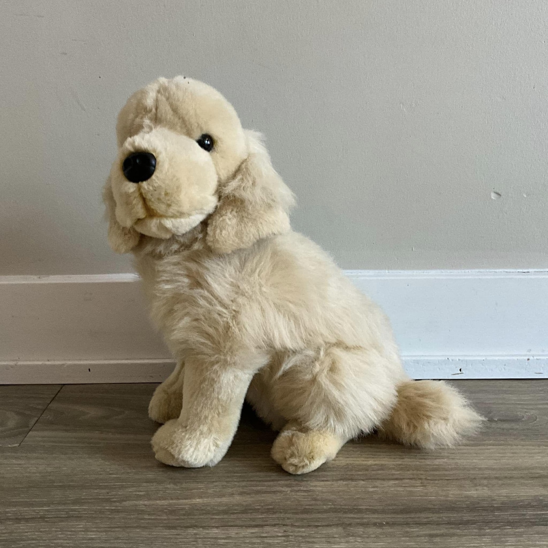 Golden Retriever Dog Plush Toy Stuffed Animal Realistic Etsy UK
