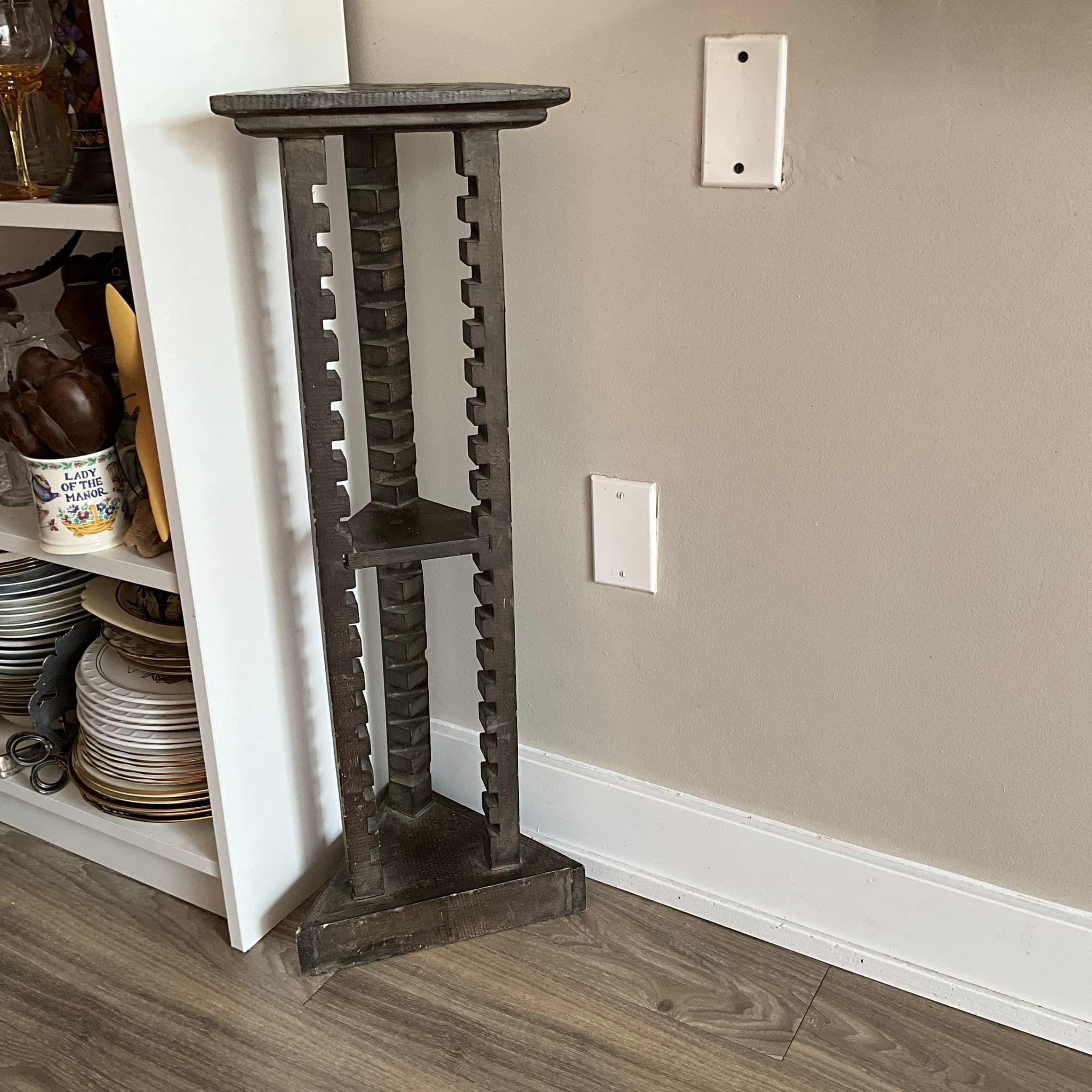 アンティーク　木製CDラック 木製シンプルCDラック 木製 アンティーク調 シーシャムウッド