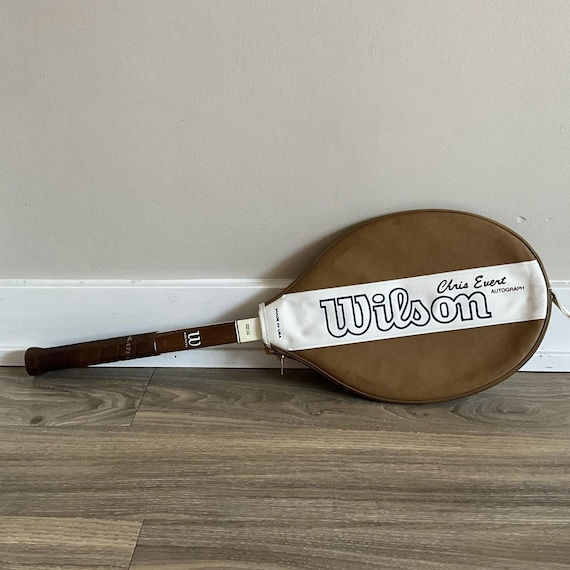 Vintage Wilson Chris Evert Autograph Tennis Racket: Sports Decor