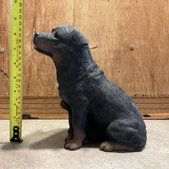 Rottweiler Dog With Pup Sandicast Sculpture 8.5