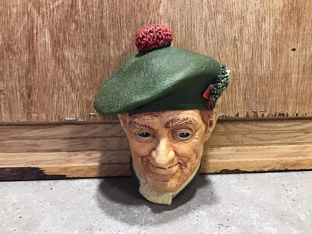 Vintage Inglaterra 1969 BOSSONS CONGLETON BUST pared colgante figura ...