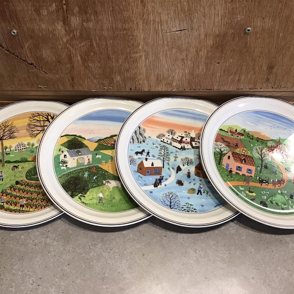 Four Seasons Plate - Etsy