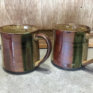 2 Glaze Pottery Mugs