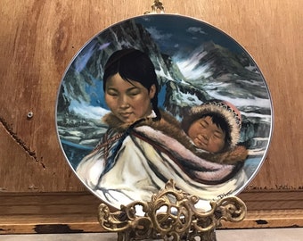 Nori Peter Collector Plate Northern Lullaby, Kaiser W. Germany, People of the Midnight Sun