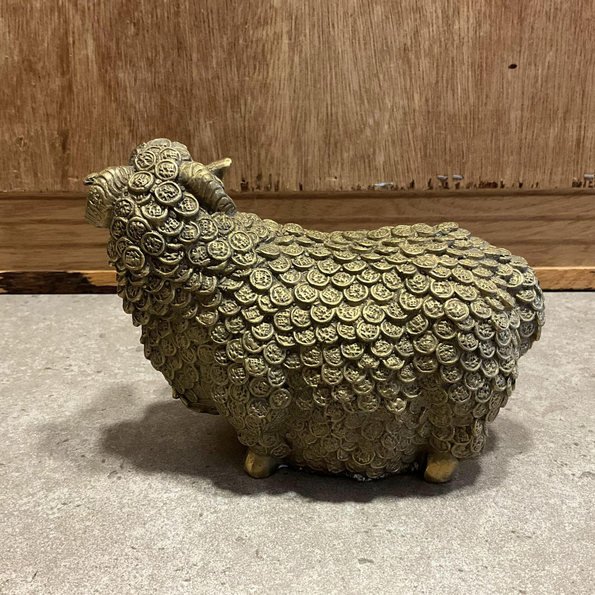 真鍮の羊の像 真鍮の羊の像、中国の古いコレクション、真鍮の動物の彫刻 - Etsy 日本