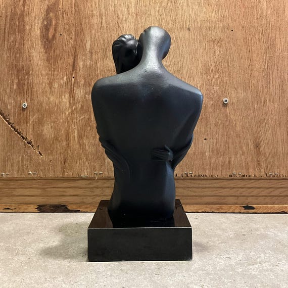 Vintage Austin Sculpture: Abstract Lovers Figurine - Romantic