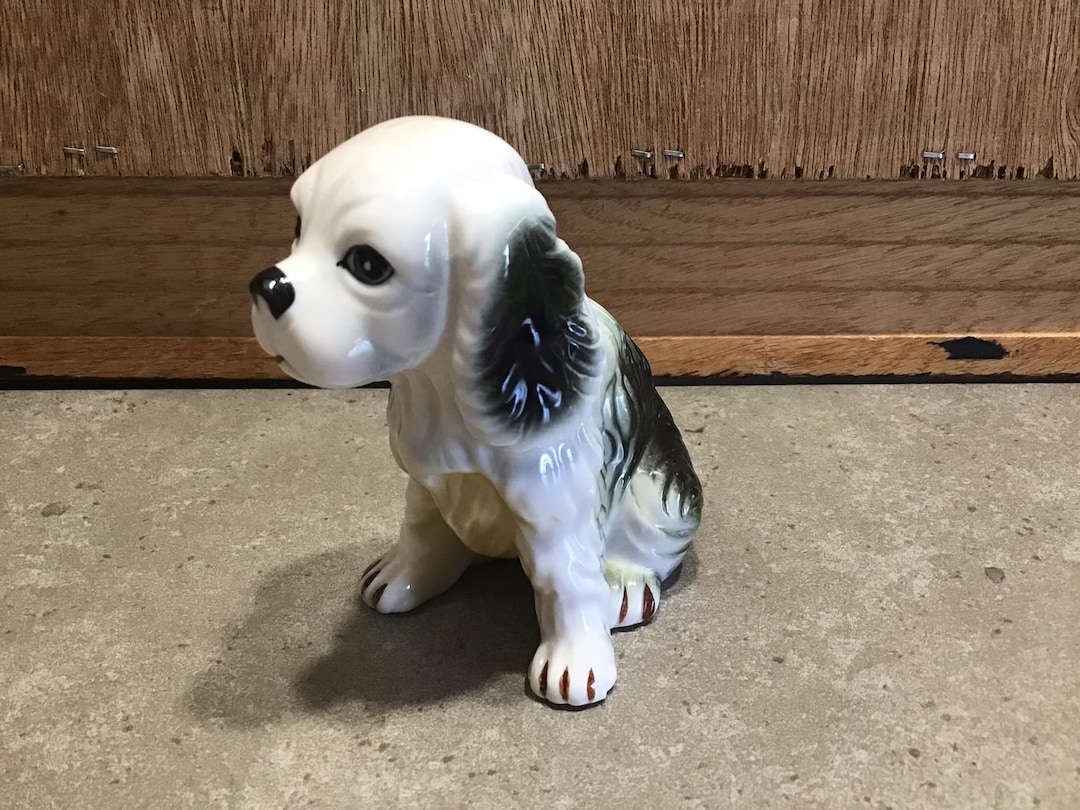 ヴィンテージ セラミック コレクター向け犬スパニエルの置物 - Etsy 日本