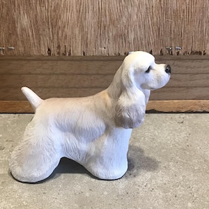Golden Cocker Spaniel Dog Figurine, Statue, Replica Realistic, Gift Pet Lovers, Dog, Collectible