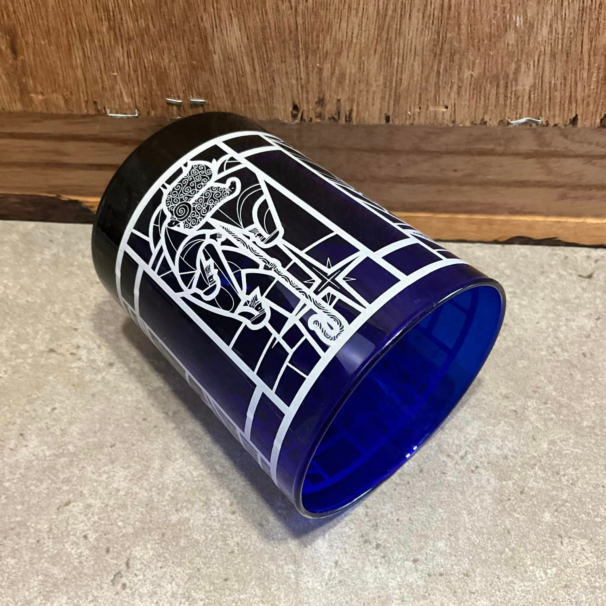 ヴィンテージ コバルトブルー キャンドルホルダー - Etsy 日本