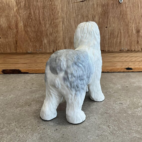 犬の置物　陶器　イタリア製　オールド.イングリッシュ.シープドッグ オールドイングリッシュシープドッグの置物動物飾り - Etsy 日本