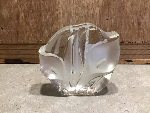 ヴィンテージ ワルサー グラス フロスト キャンドルホルダー 【ドイツ製】 ヴィンテージ ワルサー グラス フロスト キャンドルホルダー 【ドイツ