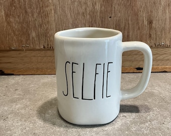 SELFIE Coffee Mug Rae Dunn MAGENTA Mug ARTISAN Collection
