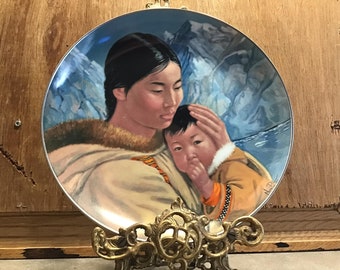 Nori Peter Motherhood Collector Plate, People of the Midnight Sun, Kaiser W. Germany