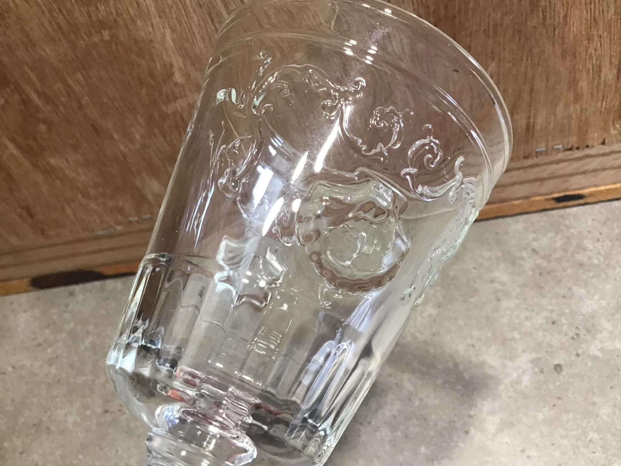 Vintage 1 La Rochere Versailles Wine Glass Goblet Seashell Etsy