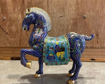 中国彫刻の緑色の石の馬の彫刻像 - Etsy 日本