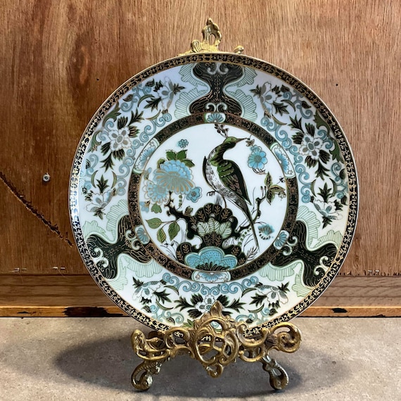 SAJI Exotic Bird Plate Fine China, Made in Japan, Decorative