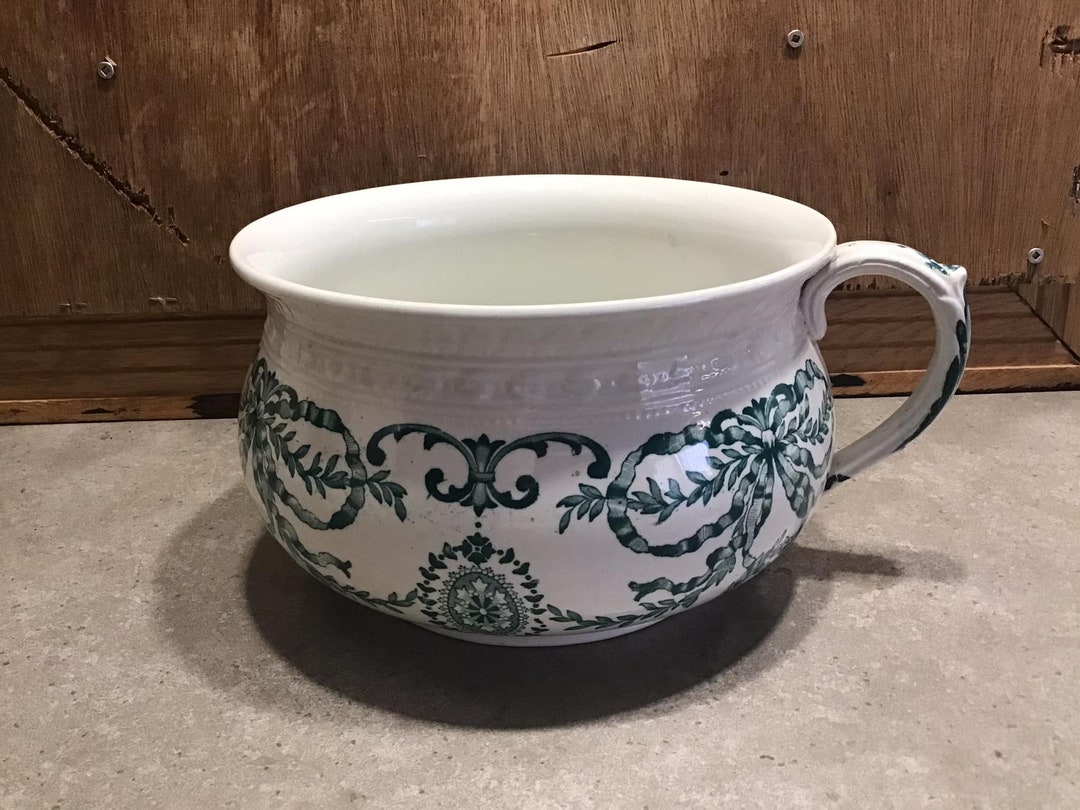 CHAMBER POT GLORIA Bakewell Bros. Ltd. Hanley England Porcelain Etsy