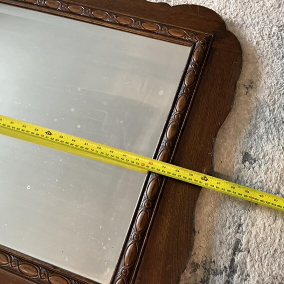 古い木枠の鏡の壁掛け - Etsy 日本