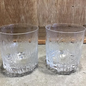 2 KUURA Whiskey Glasses designed by Tapio Wirkkala  Made in Finland