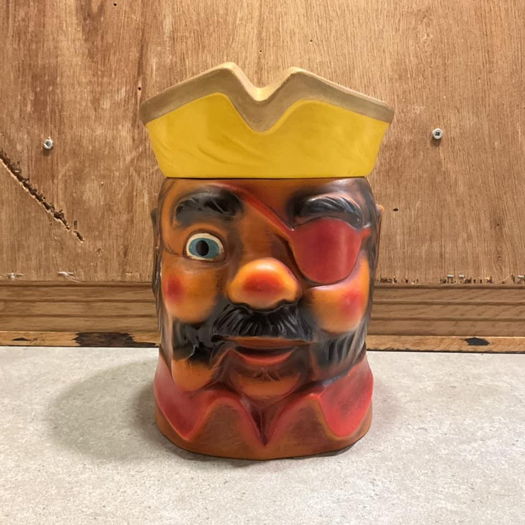 Vintage Ceramic Pirate Cookie Jar: Made in Japan, Rare - Etsy