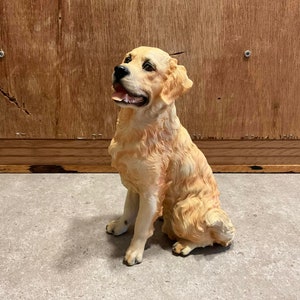Golden Retriever Statue Etsy UK