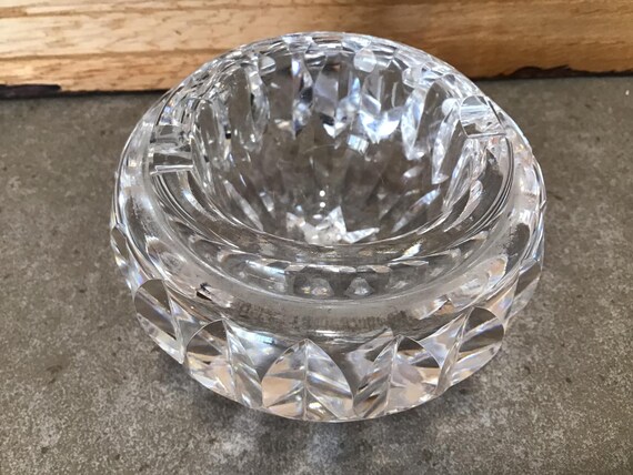 Vintage Waterford Ireland, Cut Crystal Ashtray - Etsy