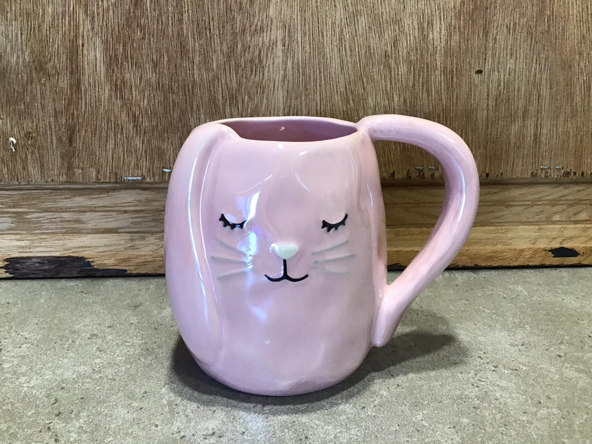 3D Bunny Ceramic Coffee Mug Tag Pink Friend Animal Beverage Cup/Mug