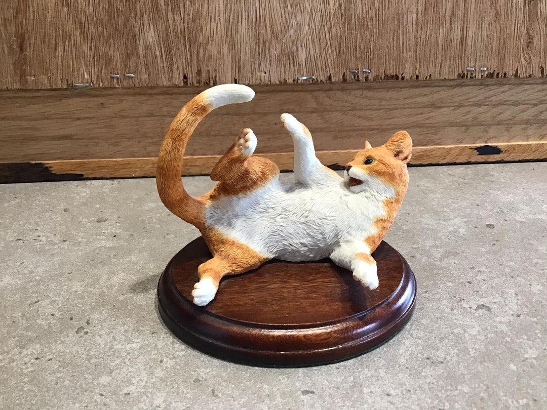 Ginger Cat Figurine Sherratt and Simpson Realistic Detail Made Etsy