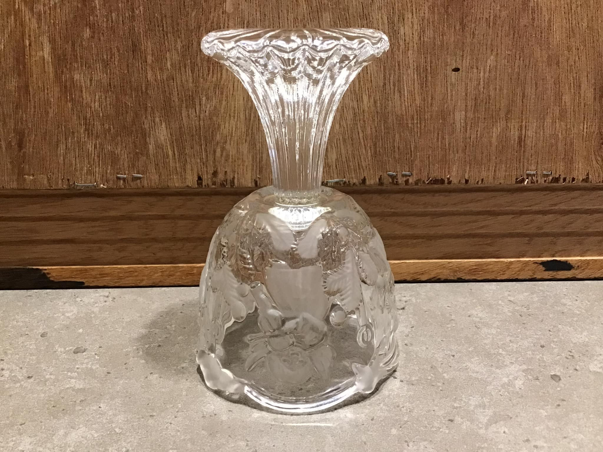 ヴィンテージ ワルサー グラス フロスト キャンドルホルダー 【ドイツ