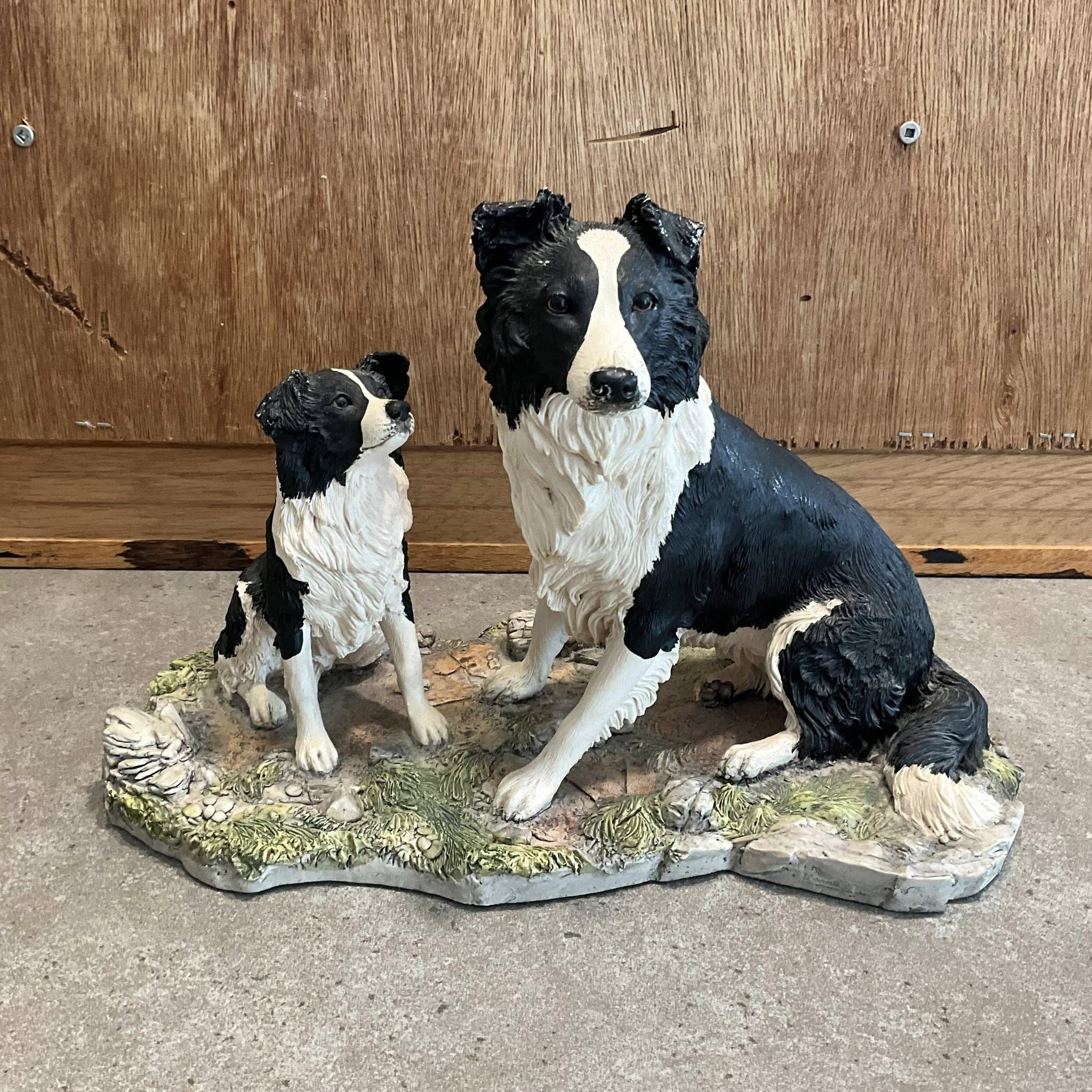 Two Border Collies, 1994, Numbered, Made in Scotland, Border Fine