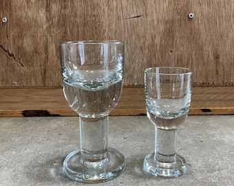 Svend Jensen, Danish Design, Denmark For Krosno, set of 2, Glass Thor Goblets
