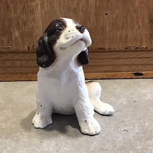 Cocker Spaniel Figurine, Resin Dog Statue