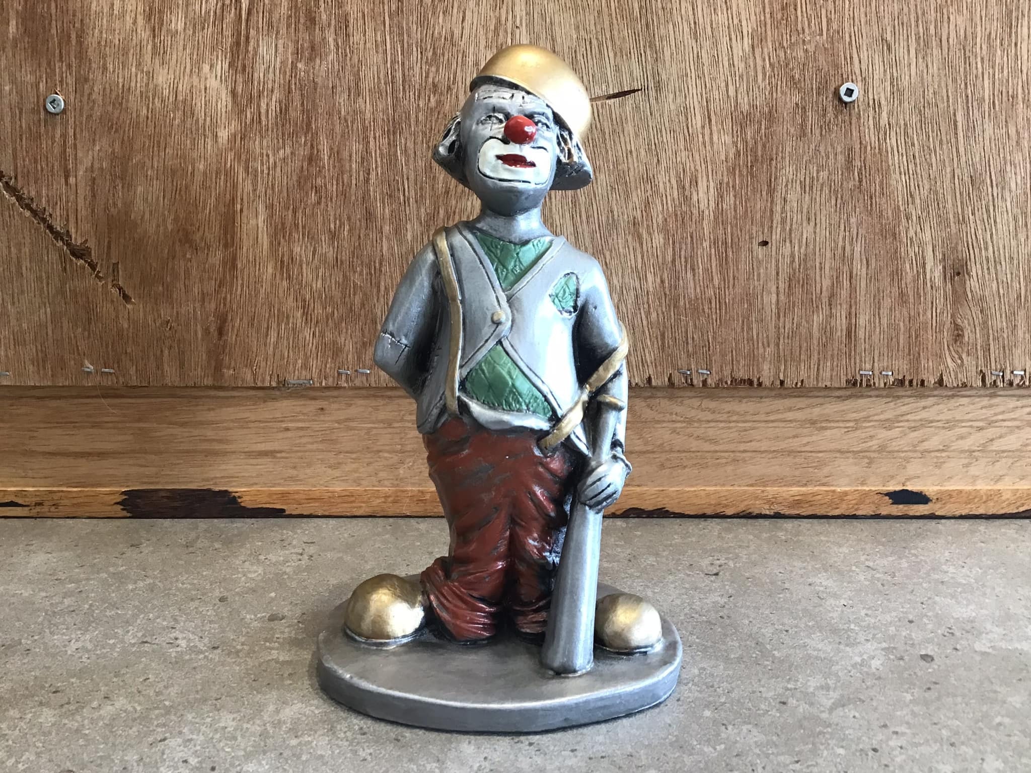 Silver Sitting Clown Statue, D'Argenta, Unique Gifts