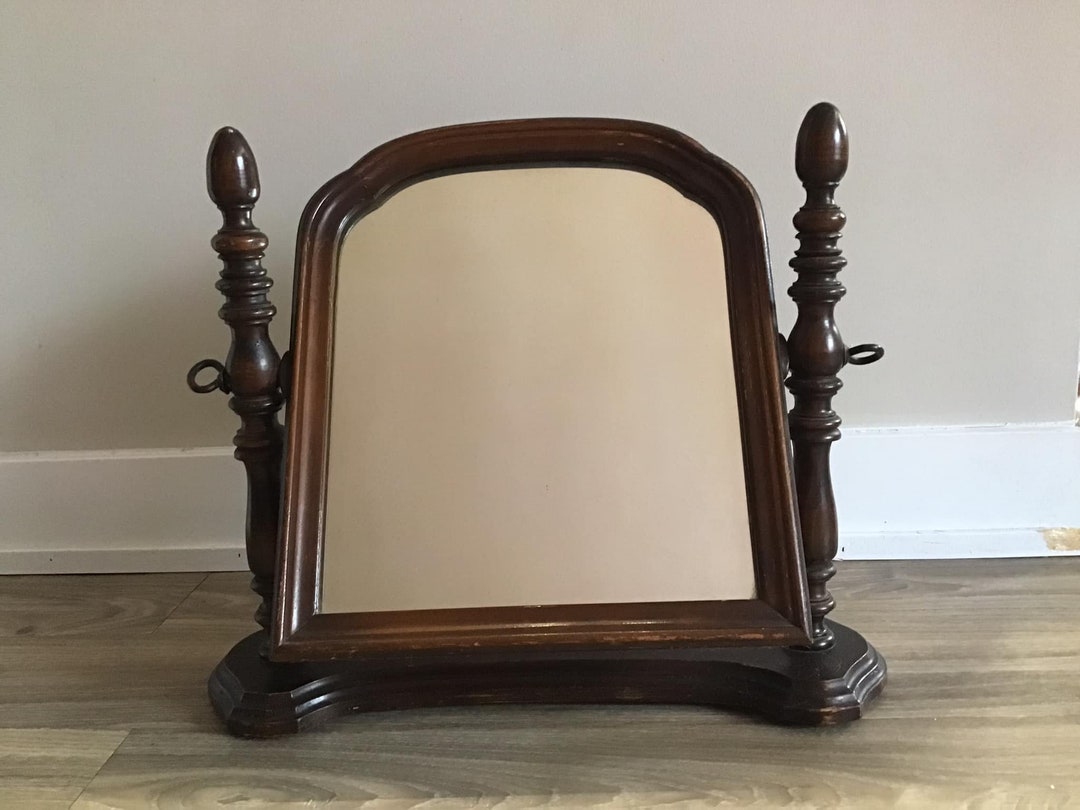 Antique Wooden Victorian Vanity Mirror Regency Victorian Etsy