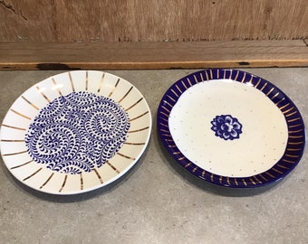 2 platos para invitados de jardín Anthropologie de Carla Dinnage, juego de dos