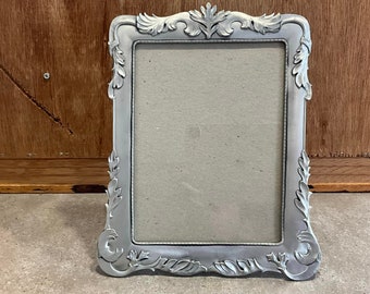 Vintage, SEAGULL PEWTER, 5 x 7 Picture Frame, Flowers, Bells