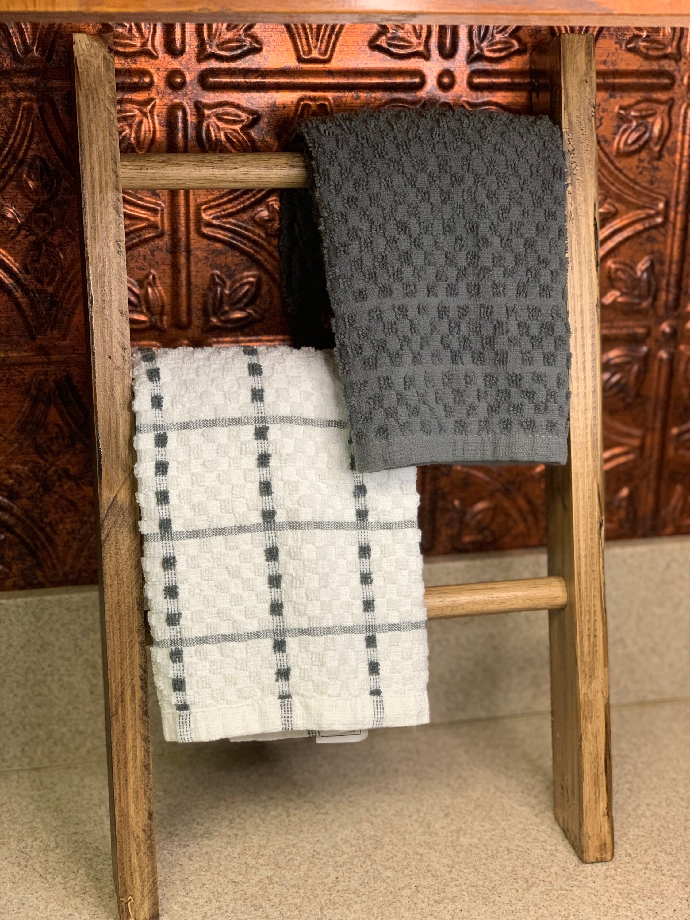 Tea Towel Ladder Mini Ladder Kitchen Towel Holder Kitchen Etsy