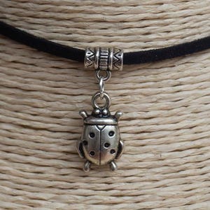 Marienkäfer Halskette Good Luck Choker Zarte Käfer Schmuck Unisex Natur inspiriert Geschenk Lucky Bug Choker