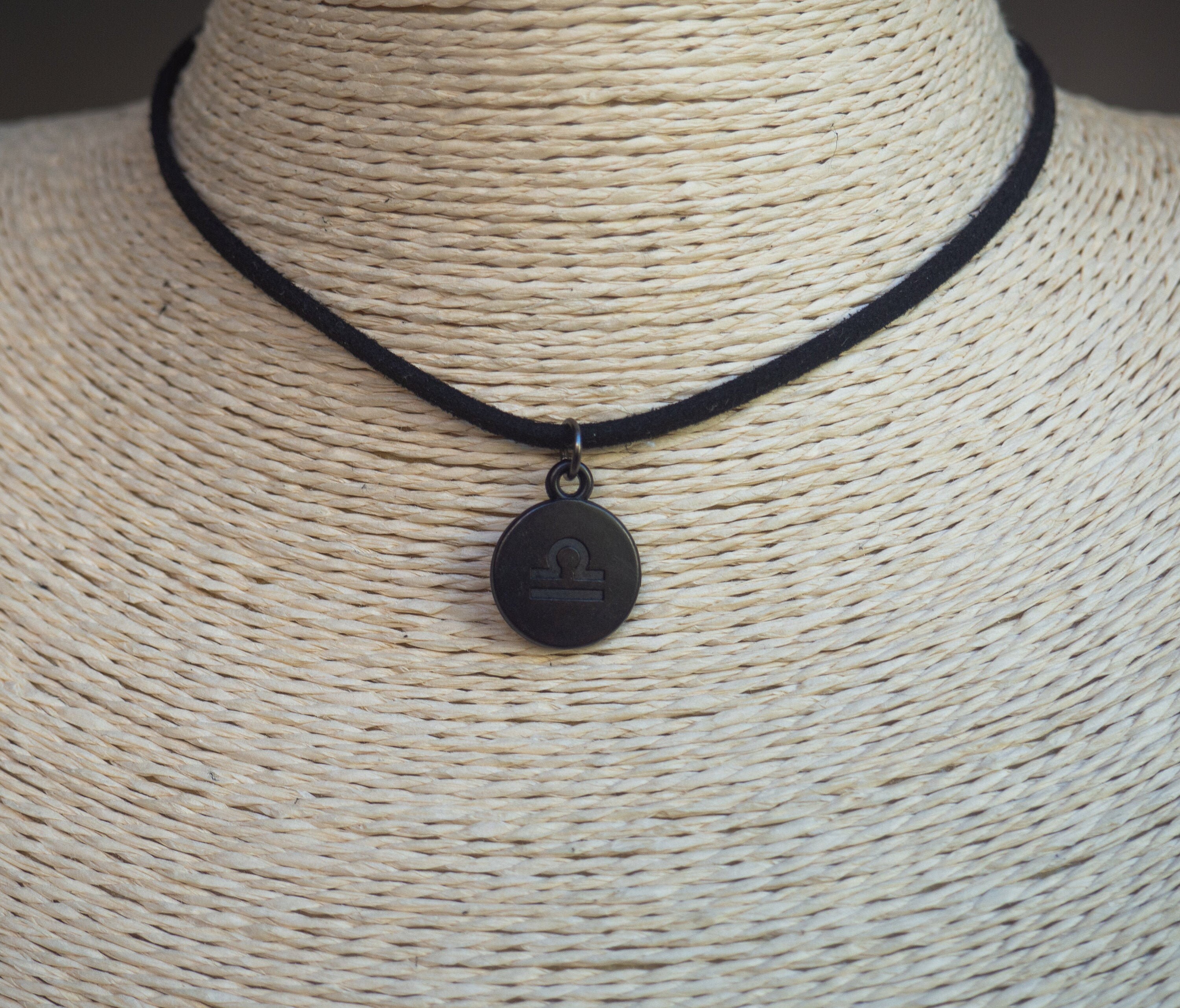 Zodiac Choker Charm Necklace Birth Signs Cord Choker Horoscope Etsy