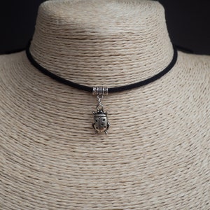 Collier coccinelle pendentif porte-bonheur pendentif ras du cou collier scarabée délicat tour de cou bijoux de tous les jours collier unisexe cadeau de noël image 2