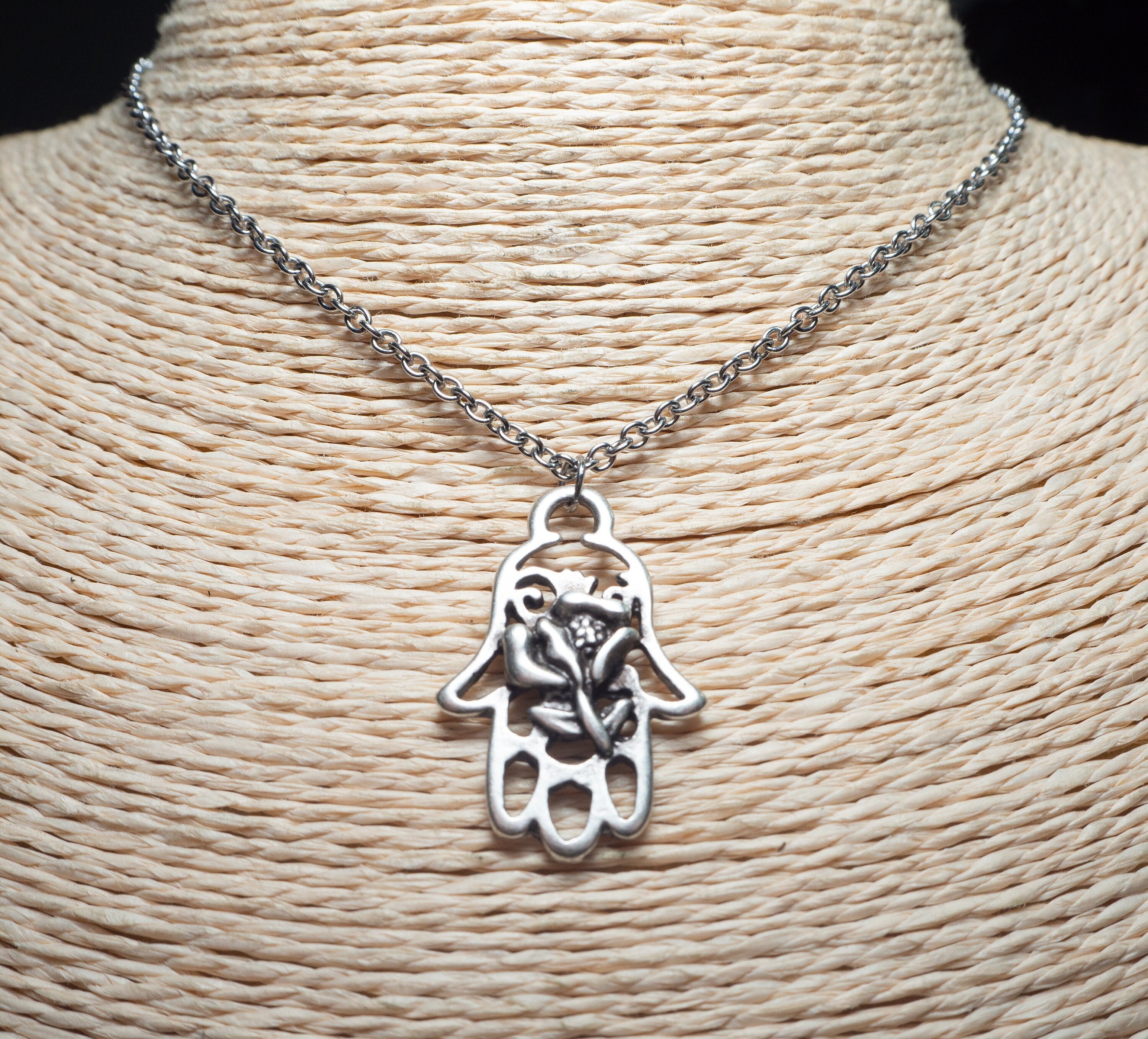Collana Girocollo Hamsa Con Cristallo E Strass - Mano Di Fatima Dorata - Gioiello Boho Per Donna E Ragazza - 4