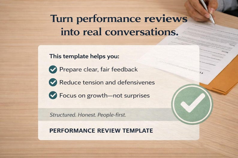 Performance Review Template – Employee Evaluation & Goal Setting ...